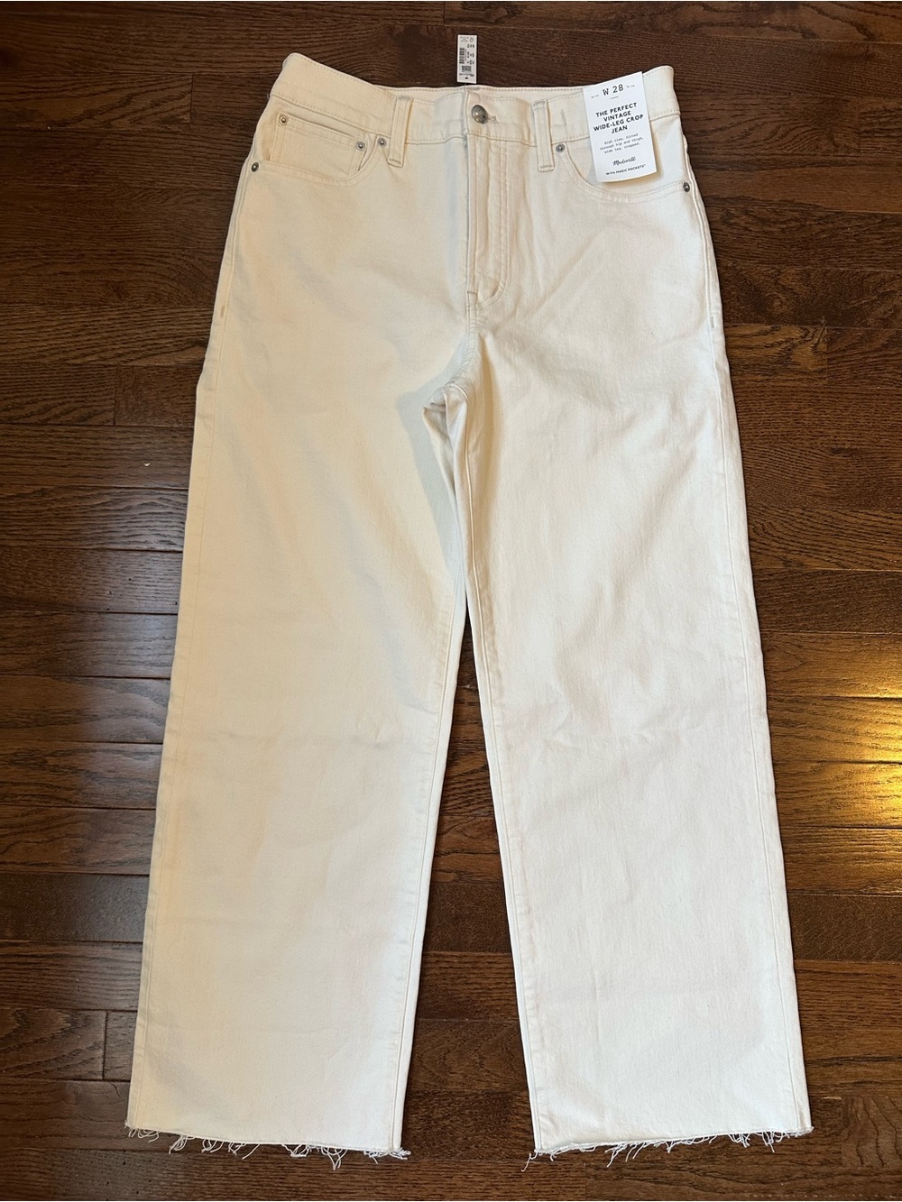 NWT Madewell Perfect Vintage Wide-Leg Crop Jean in Vintage Canvas - Picture 2 of 12